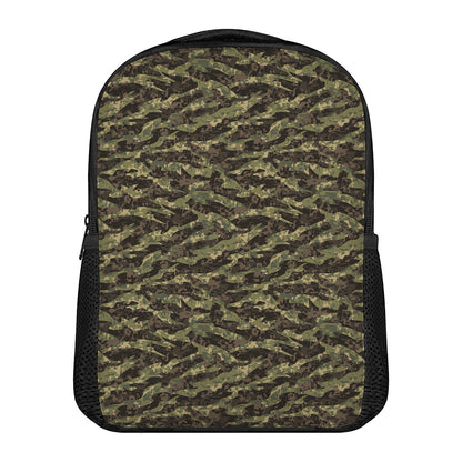 Tiger Stripe Camouflage Pattern Print Casual Backpack