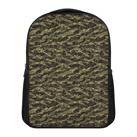 Tiger Stripe Camouflage Pattern Print Casual Backpack