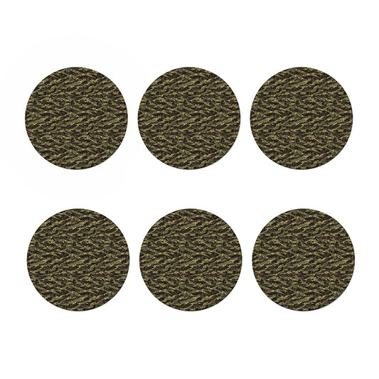 Tiger Stripe Camouflage Pattern Print Coaster Set