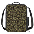 Tiger Stripe Camouflage Pattern Print Crossbody Lunch Bag