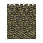 Tiger Stripe Camouflage Pattern Print Curtain