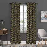 Tiger Stripe Camouflage Pattern Print Curtain