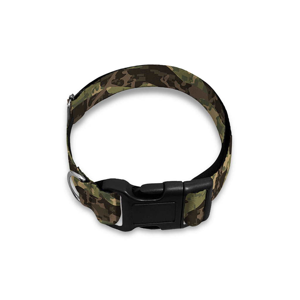 Tiger Stripe Camouflage Pattern Print Dog Collar