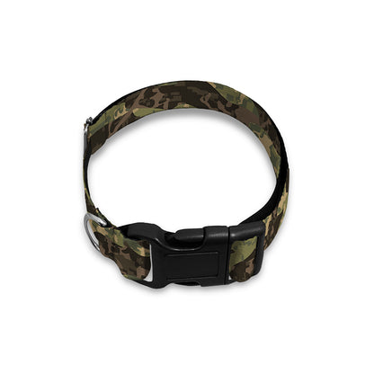 Tiger Stripe Camouflage Pattern Print Dog Collar