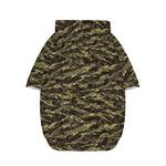 Tiger Stripe Camouflage Pattern Print Dog Zip Up Hoodie