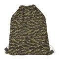 Tiger Stripe Camouflage Pattern Print Drawstring Bag