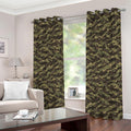 Tiger Stripe Camouflage Pattern Print Extra Wide Grommet Curtains