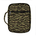 Tiger Stripe Camouflage Pattern Print Front Pocket Bible Bag
