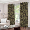 Tiger Stripe Camouflage Pattern Print Grommet Curtains