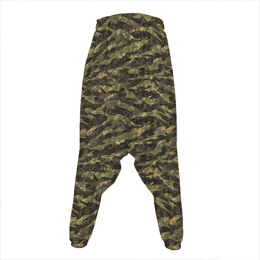 Tiger Stripe Camouflage Pattern Print Hammer Pants
