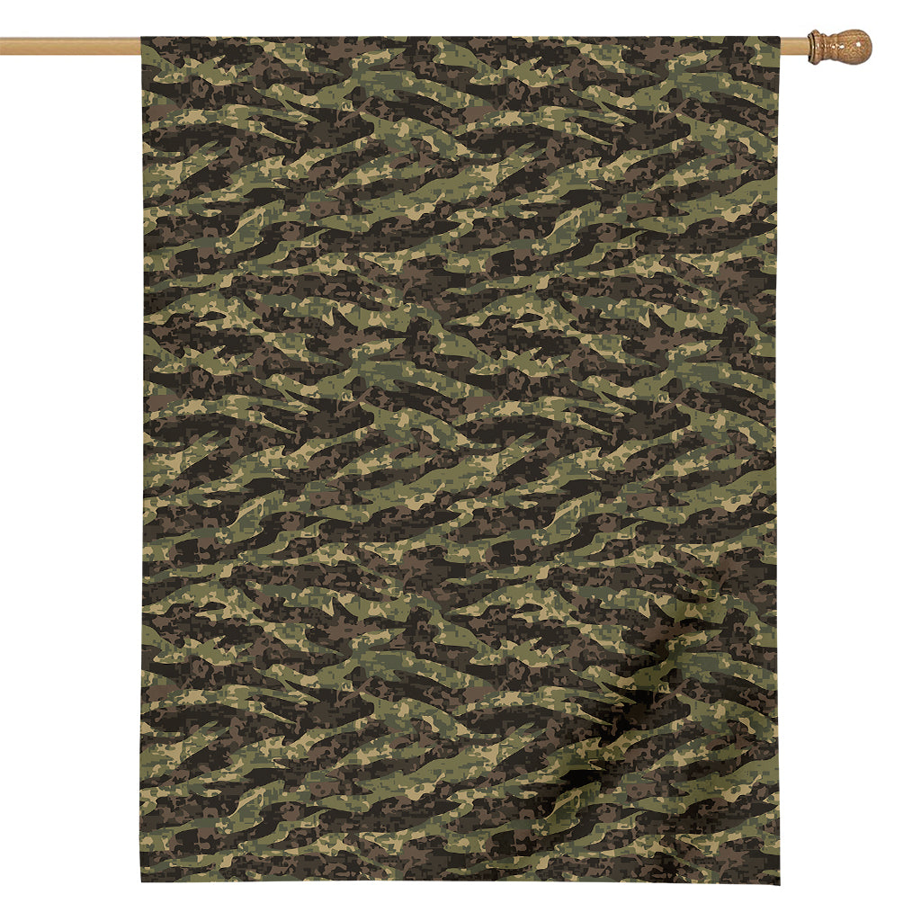 Tiger Stripe Camouflage Pattern Print House Flag