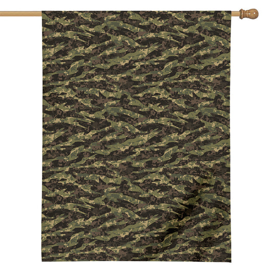 Tiger Stripe Camouflage Pattern Print House Flag
