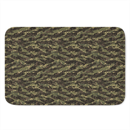 Tiger Stripe Camouflage Pattern Print Indoor Door Mat