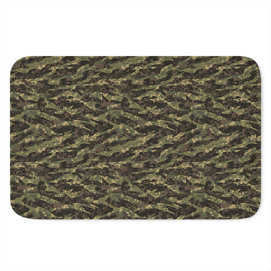 Tiger Stripe Camouflage Pattern Print Indoor Door Mat