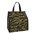 Tiger Stripe Camouflage Pattern Print Insulated Lunch Tote