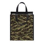 Tiger Stripe Camouflage Pattern Print Insulated Lunch Tote