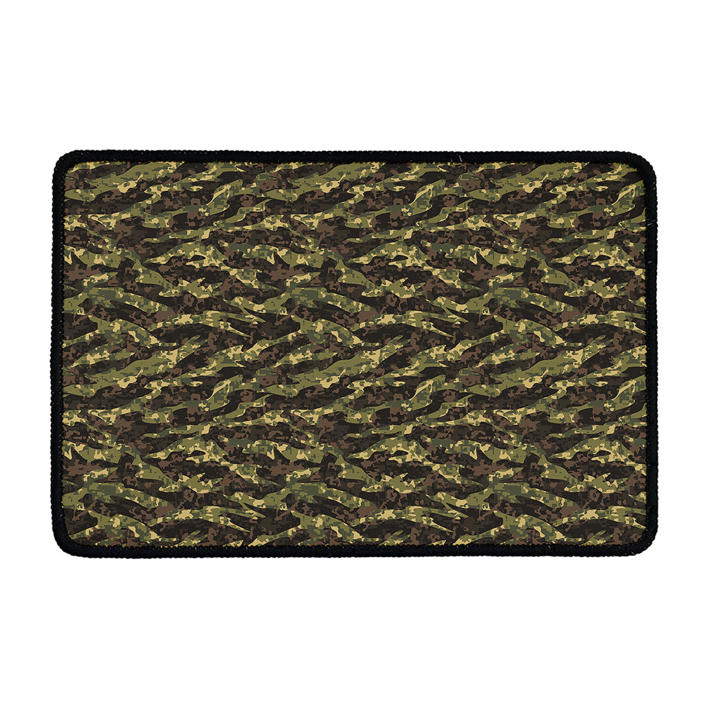 Tiger Stripe Camouflage Pattern Print Kitchen Mat