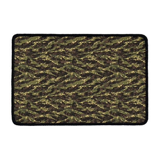 Tiger Stripe Camouflage Pattern Print Kitchen Mat