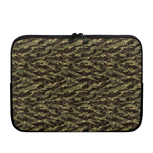 Tiger Stripe Camouflage Pattern Print Laptop Sleeve