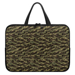Tiger Stripe Camouflage Pattern Print Laptop Sleeve With Handle