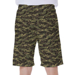 Tiger Stripe Camouflage Pattern Print Men's Beach Shorts