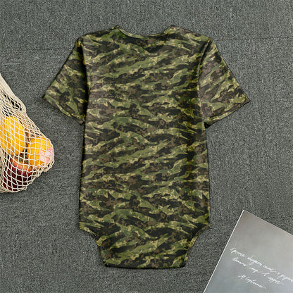 Tiger Stripe Camouflage Pattern Print Men's Bodysuit