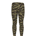 Tiger Stripe Camouflage Pattern Print Men's Leggings