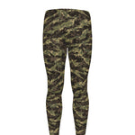 Tiger Stripe Camouflage Pattern Print Men's leggings