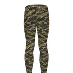 Tiger Stripe Camouflage Pattern Print Men's leggings