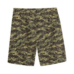 Tiger Stripe Camouflage Pattern Print Men's Sports Shorts