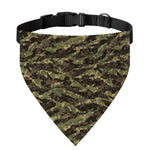 Tiger Stripe Camouflage Pattern Print Over The Collar Dog Bandana