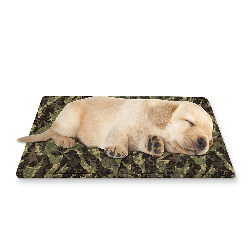 Tiger Stripe Camouflage Pattern Print Pet Cooling Mat Cover