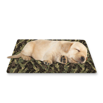 Tiger Stripe Camouflage Pattern Print Pet Cooling Mat Cover