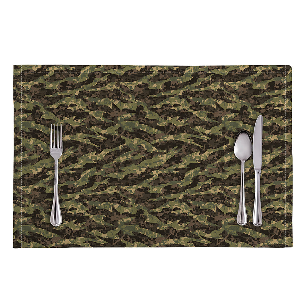 Tiger Stripe Camouflage Pattern Print Placemat