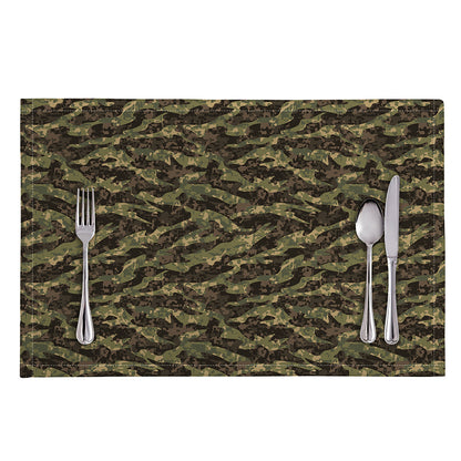 Tiger Stripe Camouflage Pattern Print Placemat