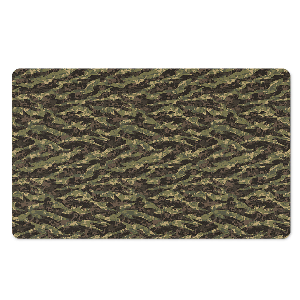 Tiger Stripe Camouflage Pattern Print Polyester Doormat