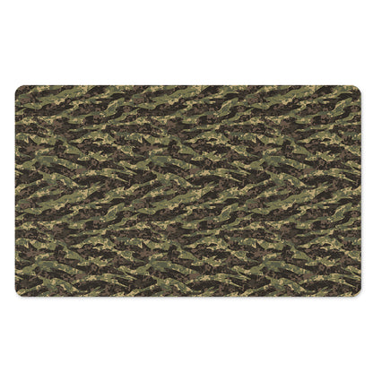Tiger Stripe Camouflage Pattern Print Polyester Doormat