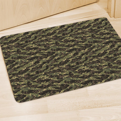 Tiger Stripe Camouflage Pattern Print Polyester Doormat