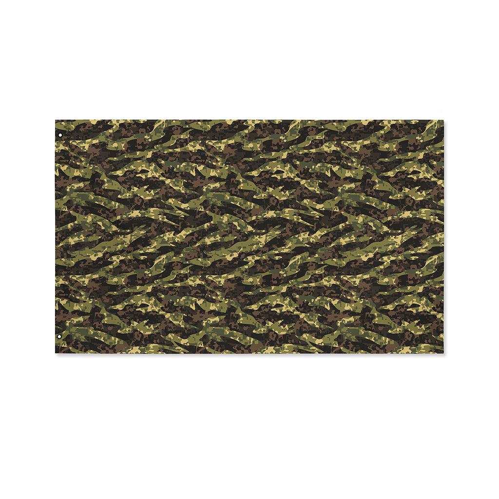 Tiger Stripe Camouflage Pattern Print Polyester Flag