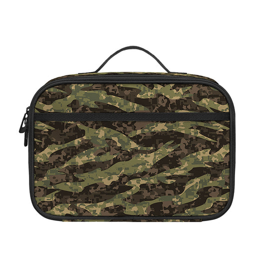 Tiger Stripe Camouflage Pattern Print Portable Lunch Bag