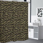 Tiger Stripe Camouflage Pattern Print Premium Shower Curtain