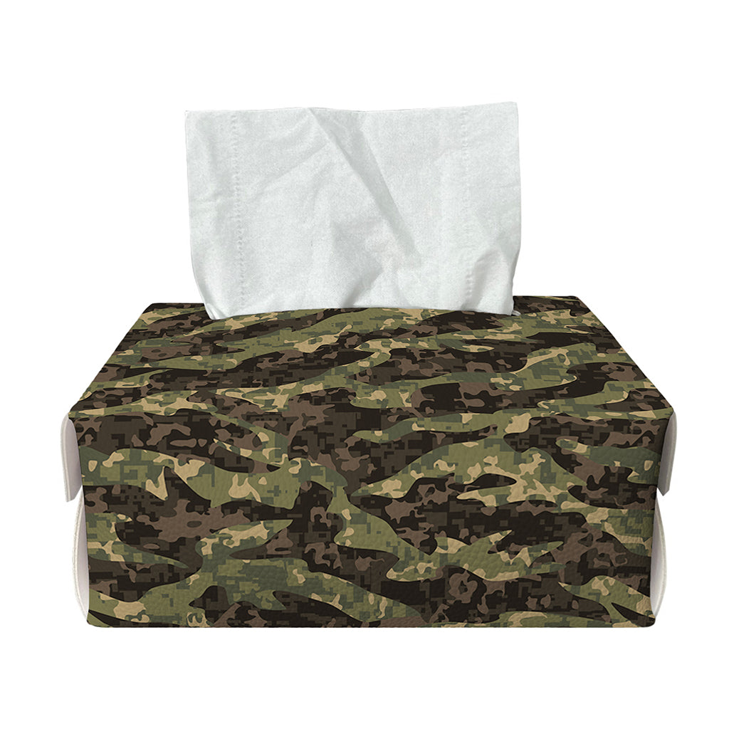 Tiger Stripe Camouflage Pattern Print Rectangle Tissue Box Cover