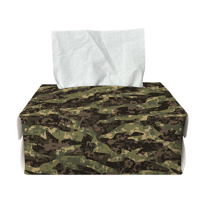 Tiger Stripe Camouflage Pattern Print Rectangle Tissue Box Cover