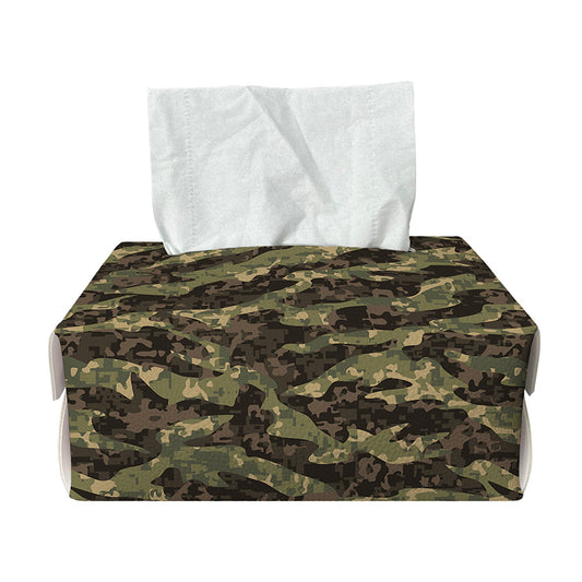 Tiger Stripe Camouflage Pattern Print Rectangle Tissue Box Cover