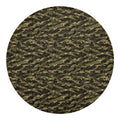 Tiger Stripe Camouflage Pattern Print Round Blanket