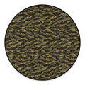 Tiger Stripe Camouflage Pattern Print Round Floor Mat
