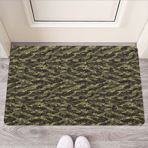 Tiger Stripe Camouflage Pattern Print Rubber Doormat