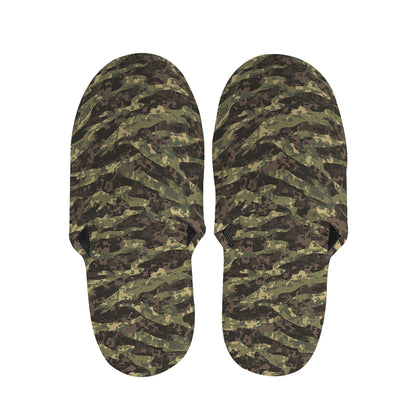 Tiger Stripe Camouflage Pattern Print Slippers