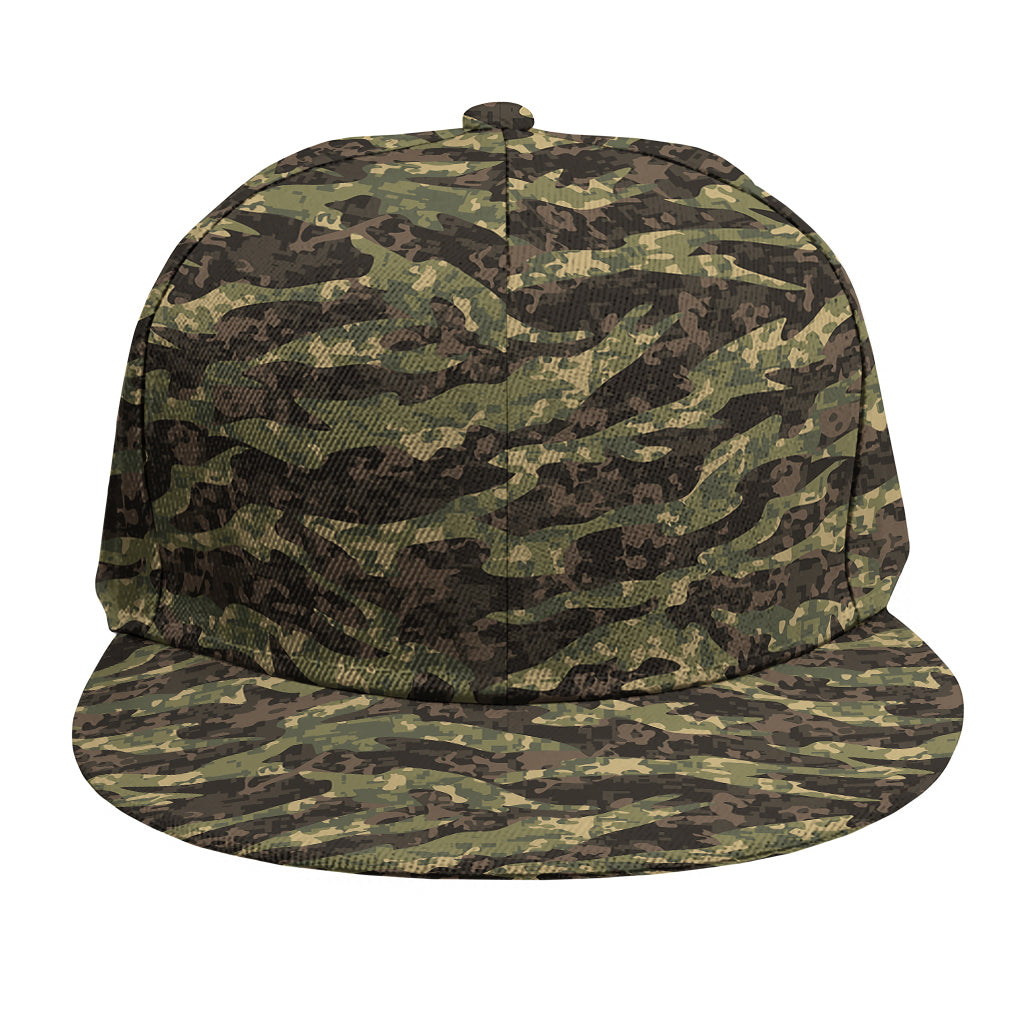 Tiger Stripe Camouflage Pattern Print Snapback Cap