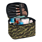 Tiger Stripe Camouflage Pattern Print Travel Makeup Bag